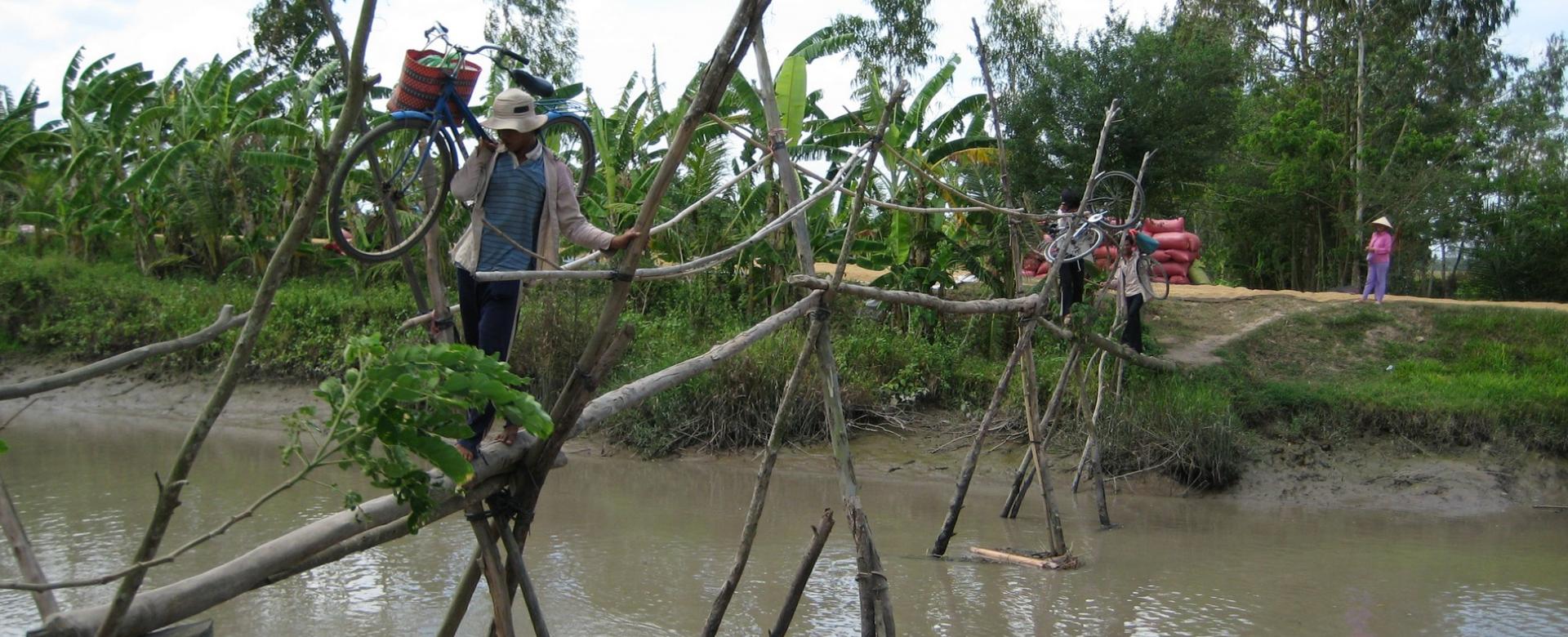 Biking Mekong Delta to My Tho Cycling Mekong Delta day trip to My Tho