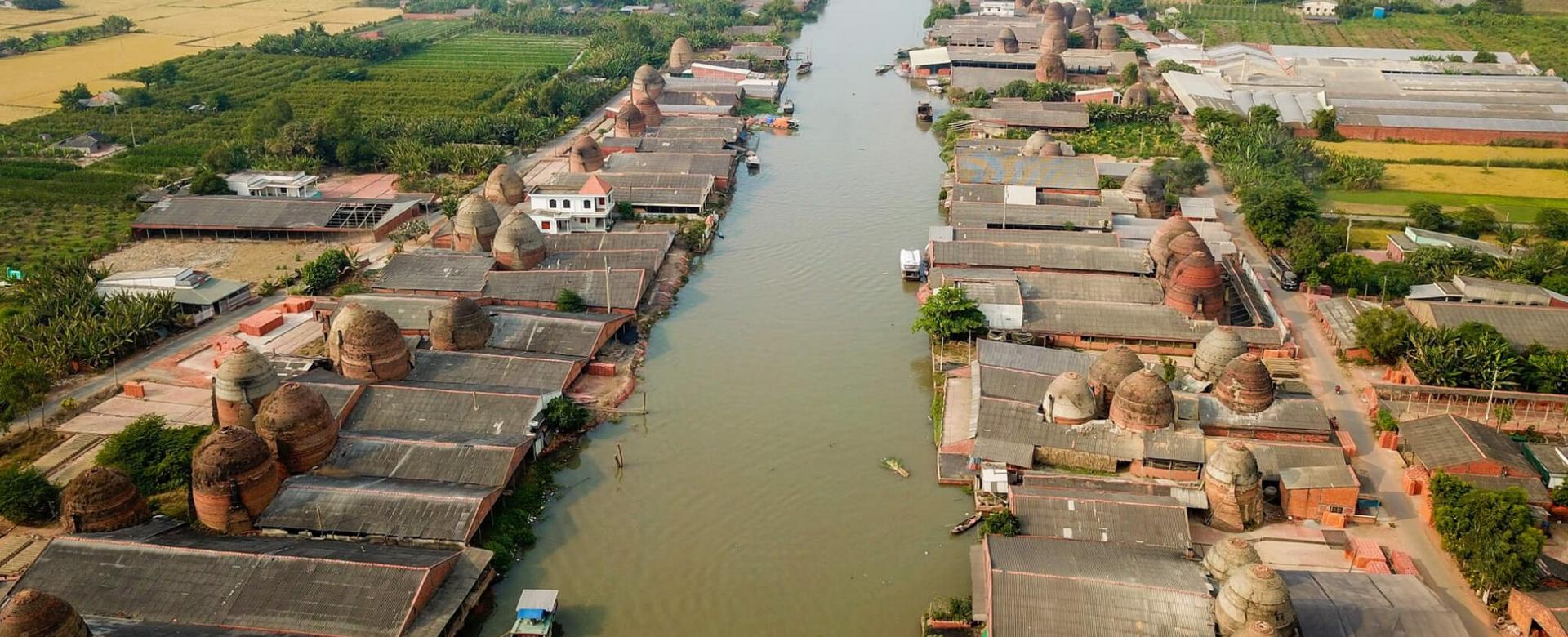 Kilns of pottery & brick in Mang Thit, Vinh Long, Mekong Delta