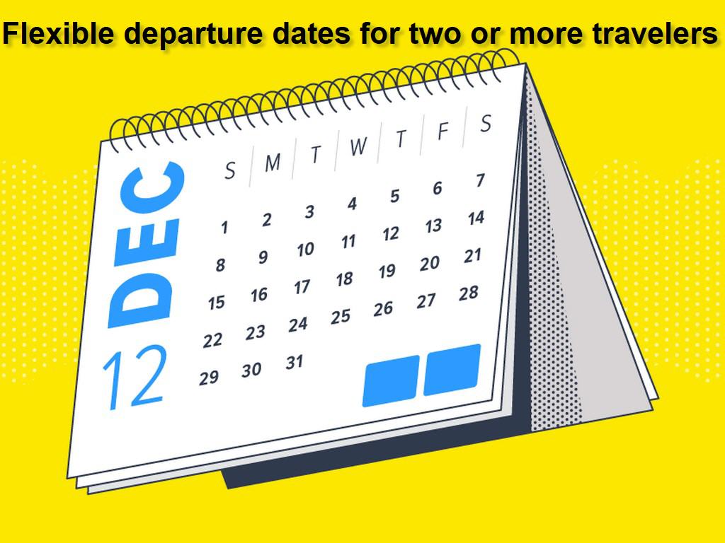 Flexible departure dates