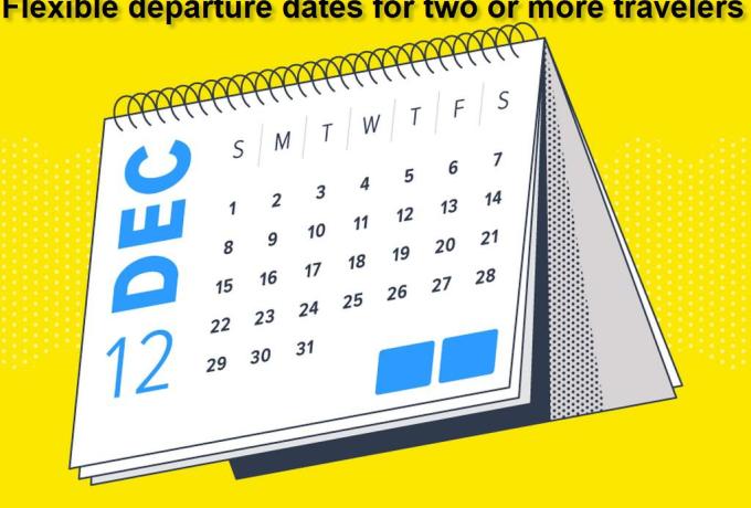 Flexible departure dates