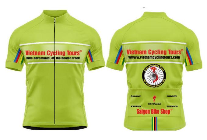 Cycling jerseys of Vietnam Cyling Tours